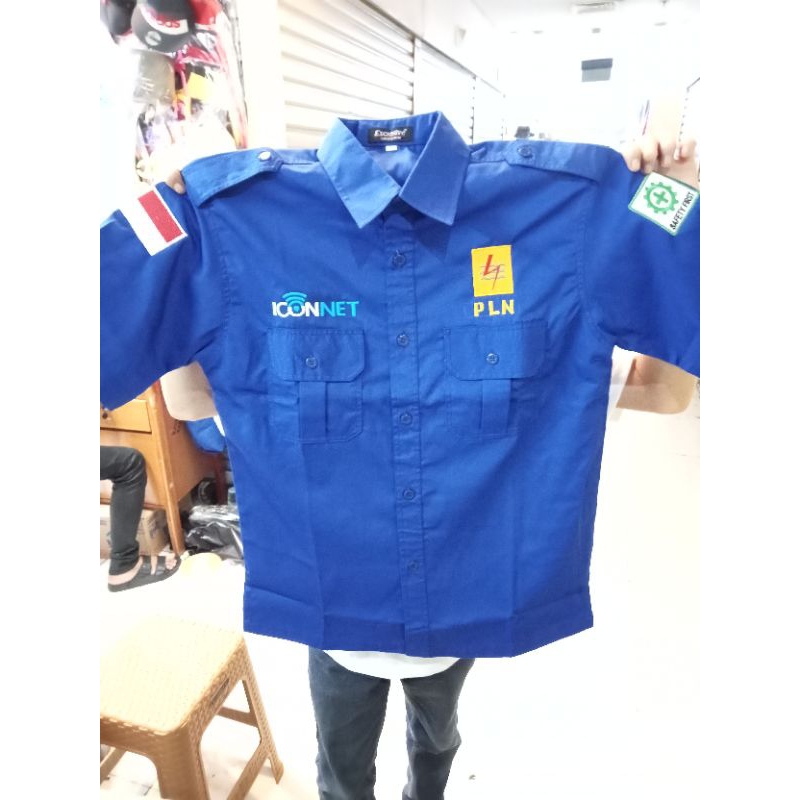 kemeja iconet seragam iconet pdh iconet baju iconet kemeja kerja pln iconet seragam kerja noln icine