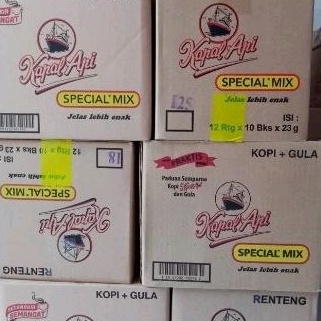 

modelTipe WKR98 Kopi Kapal Api Special Mix Kopi Gula 12 renceng x 1 bungkus x 23g