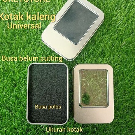Ready Stock KOTAK BOX KALENG FLASHDISK UNIVERSAL BUSA POLOS WARNA SILVER