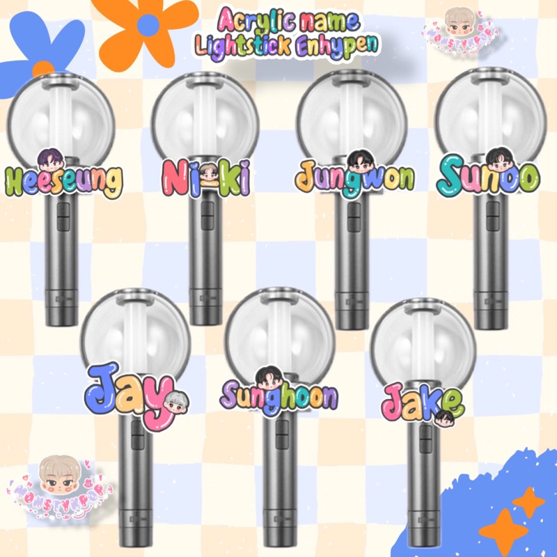 ACRYLIC NAME LIGHTSTICK DECO ENHYPEN
