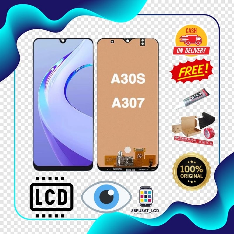 LCD FULLSET SAMSUNG A30S/A307 ORIGINAL COMPLETE TOUCHSCREEN LCD