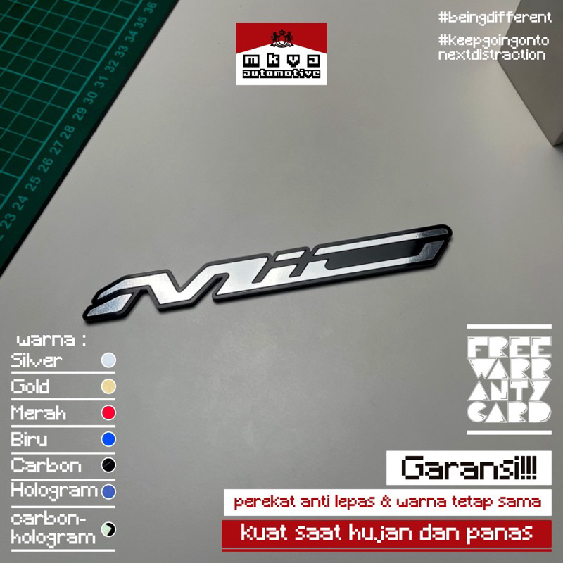 MIO EMBLEM TIMBUL BUKAN STIKER AKSESORIS MOTOR MIO