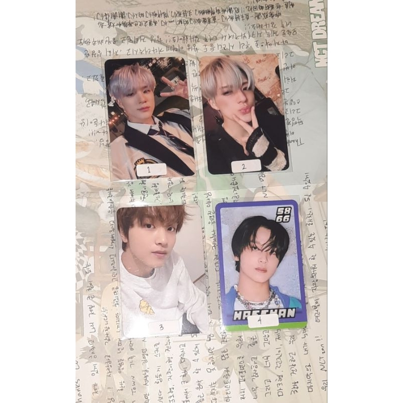 Photocard nct official jeno selca qr istj jeno extrovert haechan cafe mark introvert chenle istj yut