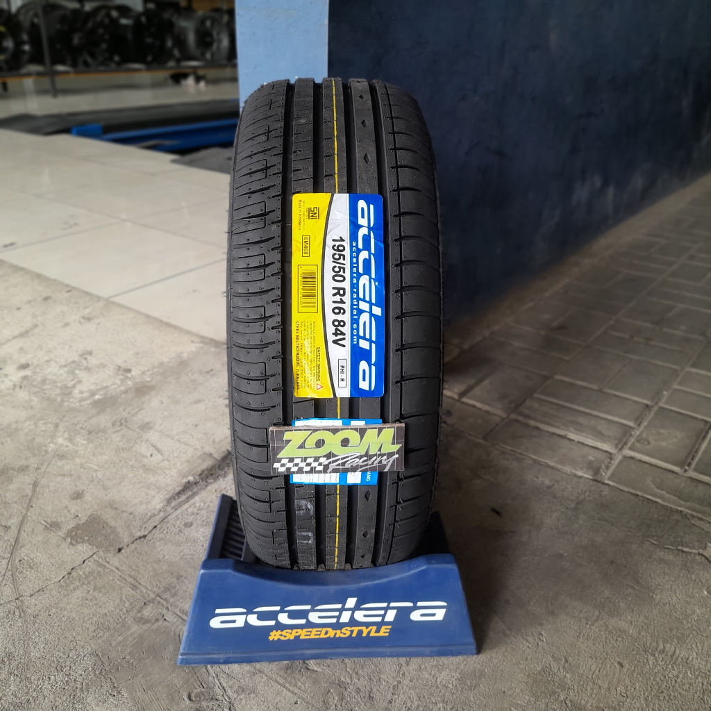 Ban Mobil Standar Racing Ring 16 Ban Radial ACCELERA PHI-R 195/50 R16 | Pnp Brio Jazz Mobilio Agya A
