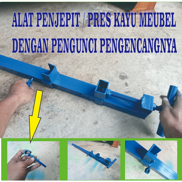 alat pres kayu meubel/alat penjepit kayu meubel panj.120cm