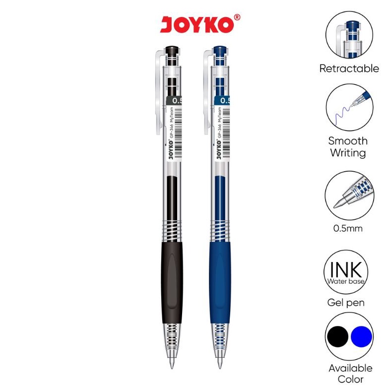 

Diskon 12pc Gel Pen Pulpen Pena Joyko GP346 My Team 5 mm NDI