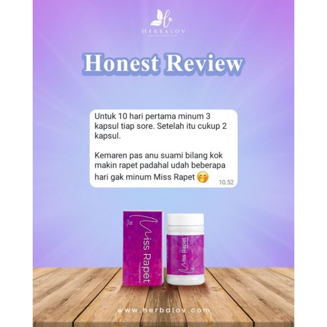 HERBALOV MISS RAPET PERAWATAN MISS V