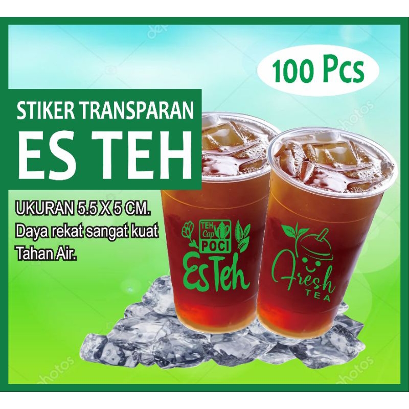 

STIKER TRANSPARAN ES TEH MANIS 100PCS (vol 1)