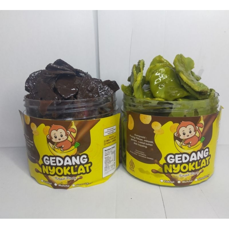 

GEDANG NYOKLAT keripik pisang coklat lumer PAKET DUO