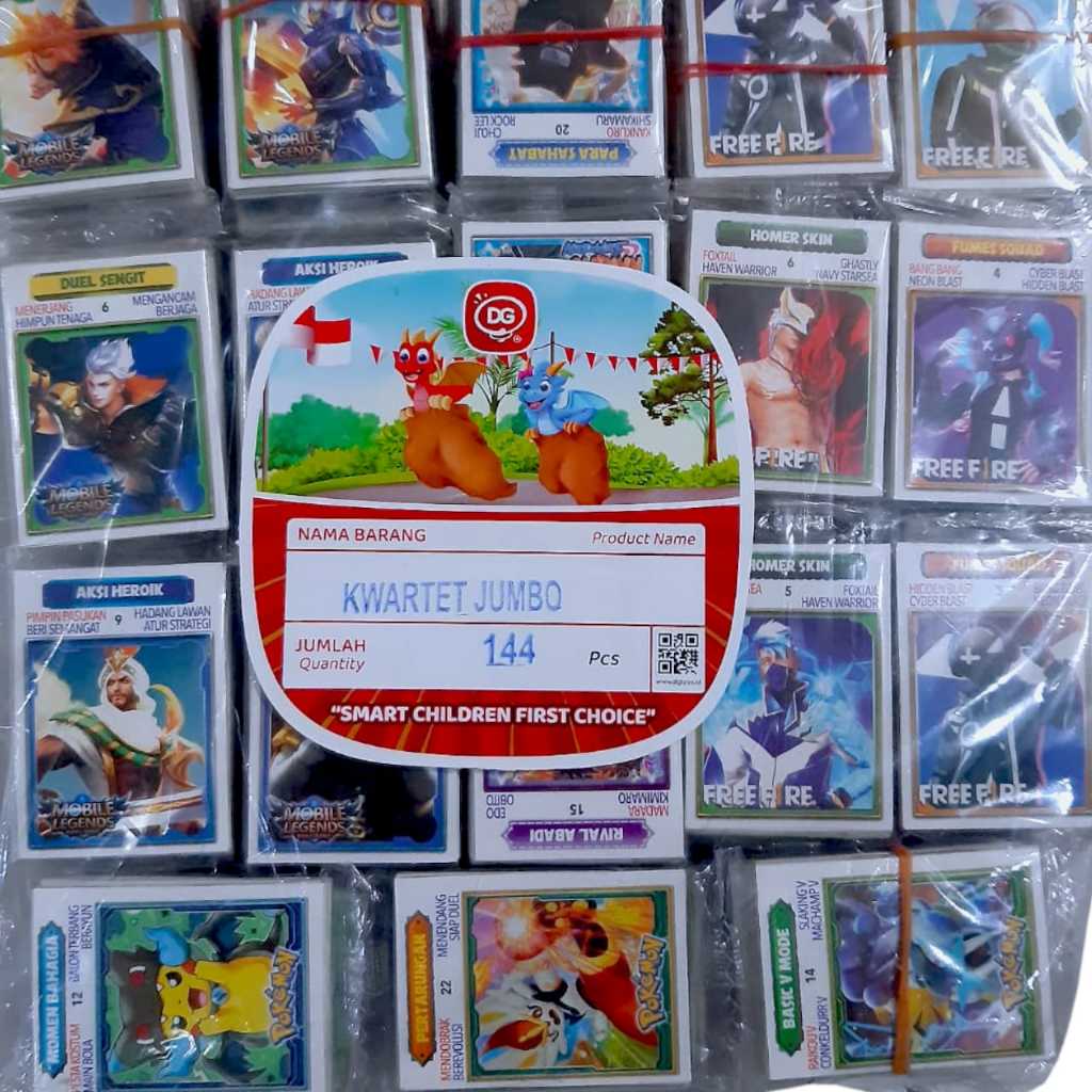 KARTU KWARTET TEBAL BAGUS (DG) / KARTU KWARTET ///DG// KARTU WAYANG PREMIUM