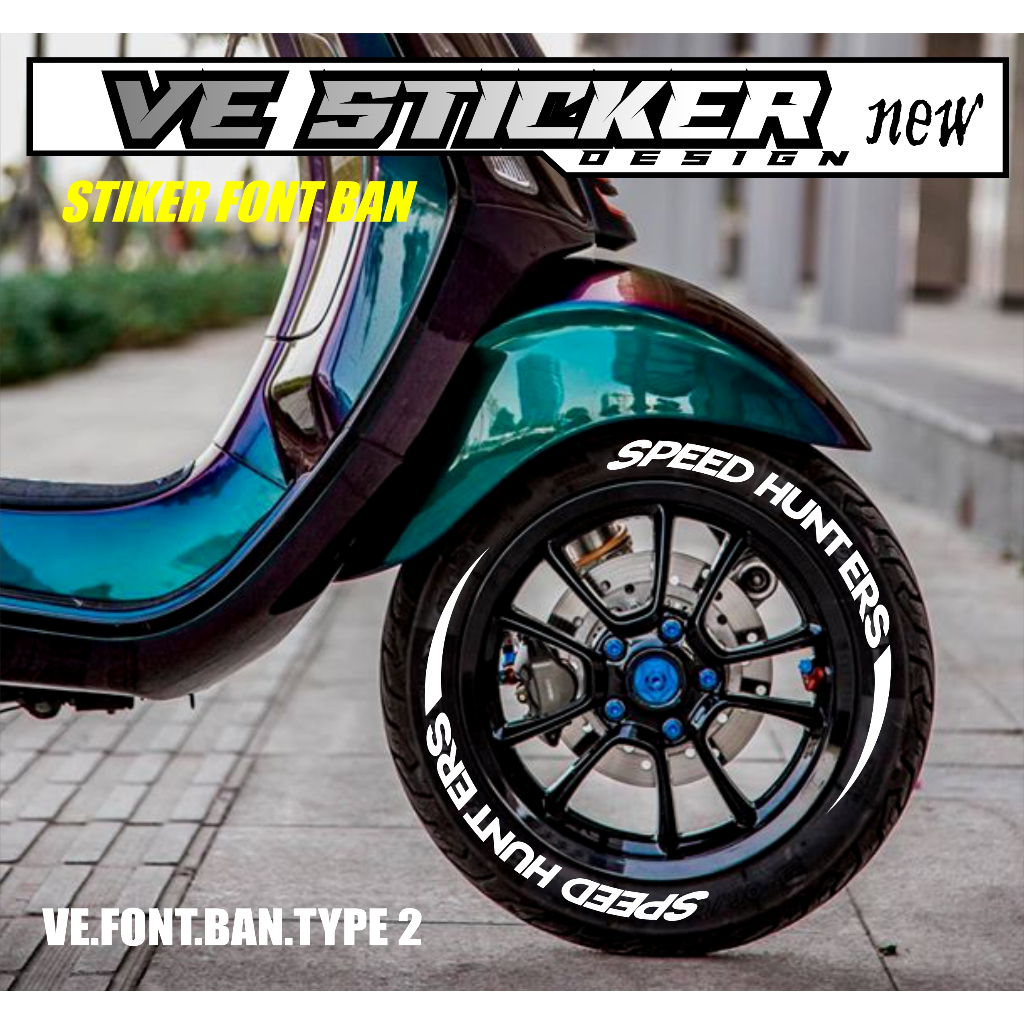Sticker Ban / Font Ban / Tire Bomb / 3D stiker ban SPEEDHUNTERS VE 002