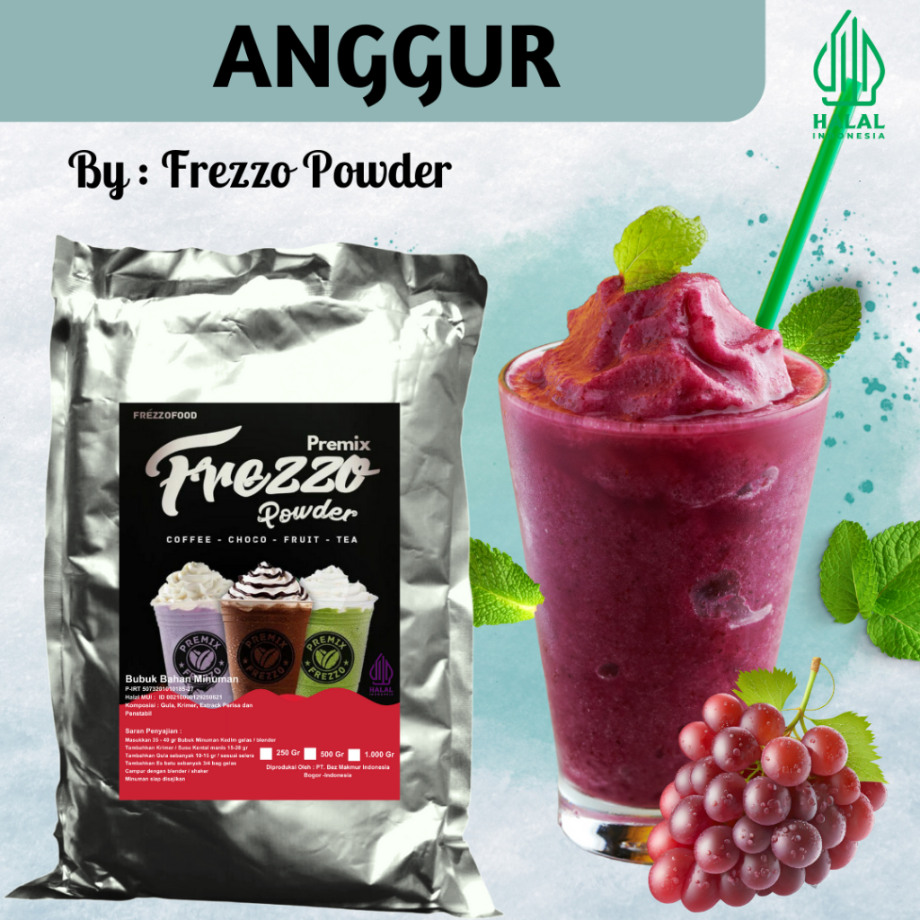 

1 KG FREZZO POWDER RASA ANGGUR / GRAPE MILK | SERBUK MINUMAN | BUBUK MINUMAN | POWDER DRINK