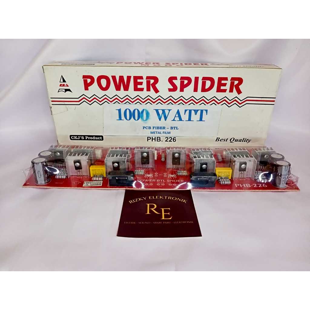 power spider 1000 watt pcb fiber-btl phb 226 merk ckj