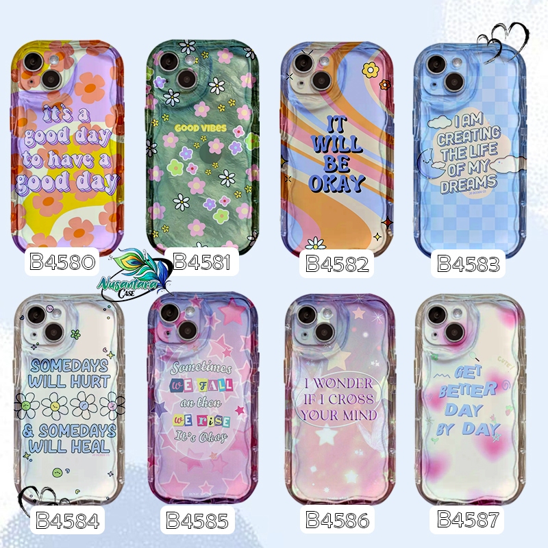 B4580 SOFTCASE SILIKON CASING SHOCKPROOF MELTING  QUOTES CUTE FOR VIVO Y02 Y12 Y15 Y15S Y16 Y17S Y20