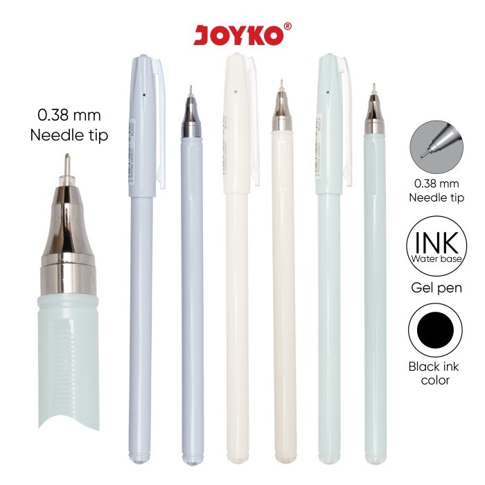 

[ 1 PCS ] Gel Pen Pulpen Pena Joyko GP-352 Sofuto Gel 0.38 mm