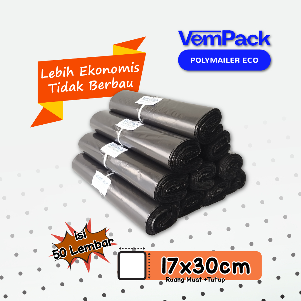

Plastik Kemasan Online Polymailer Eco 17x30 Cm 50 Lembar 50 Micron Termurah
