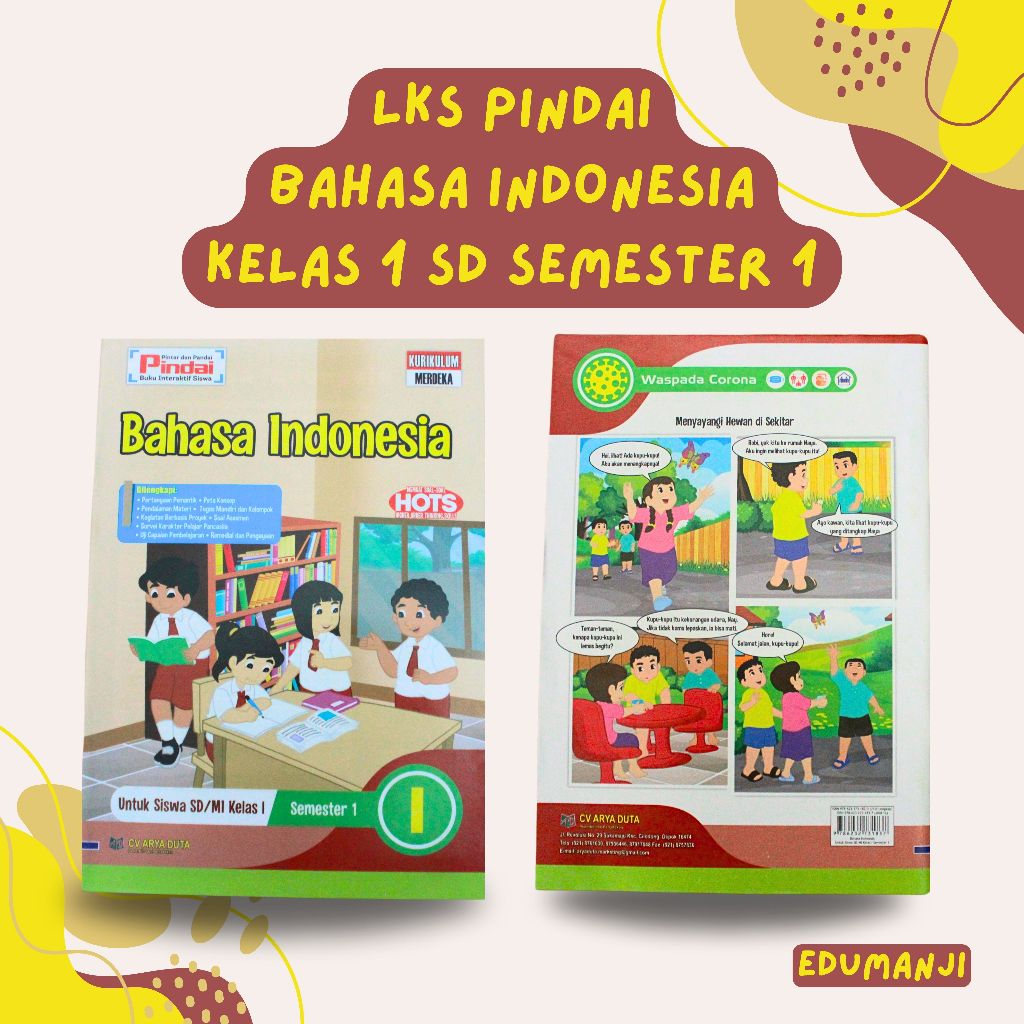 

LKS PINDAI BAHASA INDONESIA KELAS 1SD SEMESTER 1