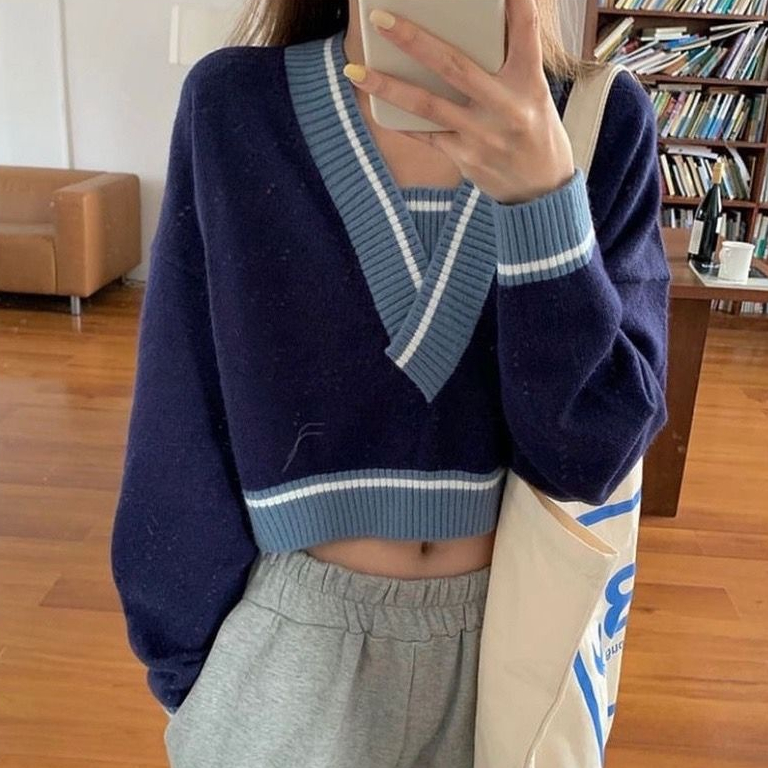 Julie Top Knit Atasan Wanita/Atasan Rajut/Blouse knitwear/Atasan Croptop