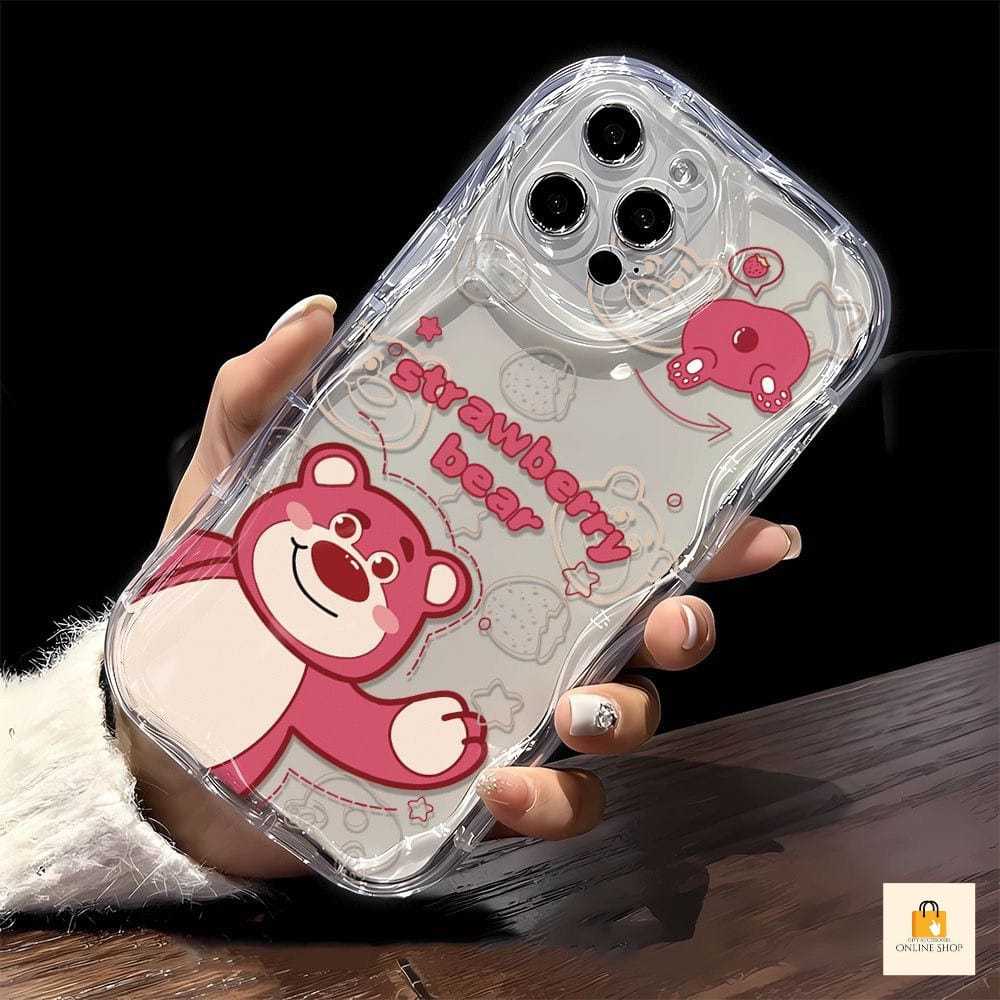 CC64 SOFTCASE MOTIF KARTUN STRAWBERRY BEAR FOR SAMSUNG A06 A16 5G A35 A55 M34 M54 A25 J2 PRIME A02S 