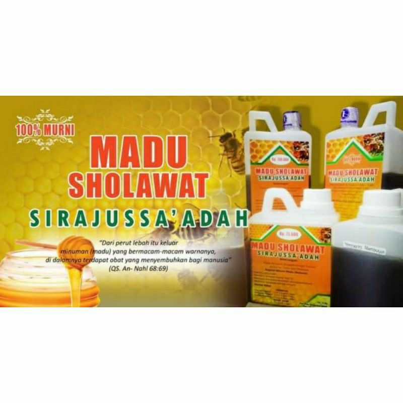 

MADU MURNI MADU SHOLAWAT 100 % MURNI 1Kg. (free bubble wrap)