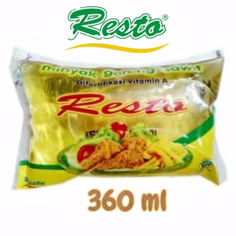 

Minyak Goreng Bantal Resto 360ml / Minyak Goreng Resto 360ml / Minyak Resto 360ml