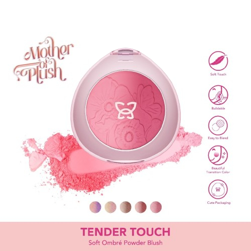 Mother of Pearl Tender Touch Soft Ombre Powder Blush On Plush MOP Tasya Farasya Mariposa Papillion Y