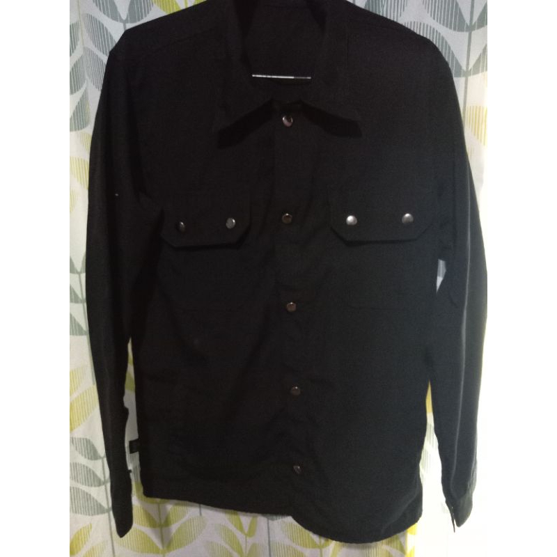 jaket trucker pria Canvas semi parka Corduroy