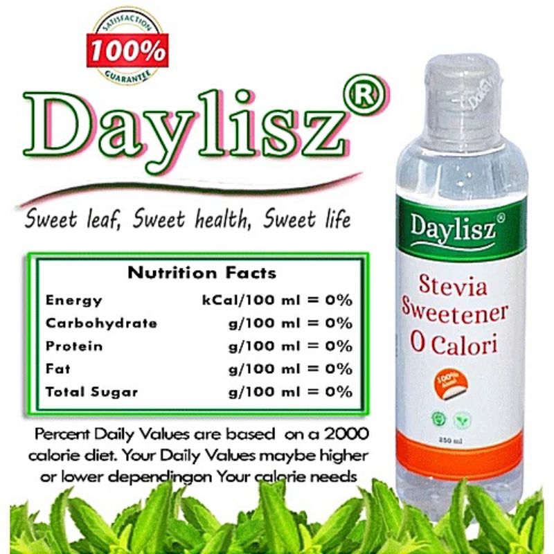 

Stevia Pemanis Alami Pengganti Gula - Stevia Daylisz 250 ml