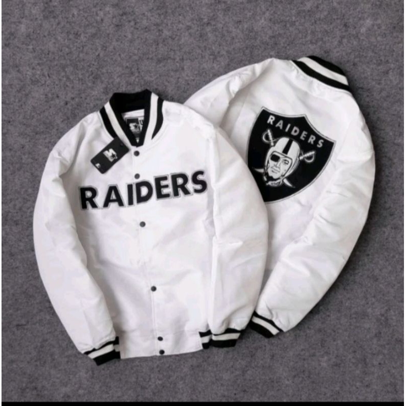 Jaket versity RAIDERS - Jaket outdor unisex - jaket taslan bordir terbaru termurah