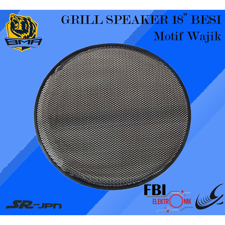 Grill Besi Subwoofer 18 inch Motif Wajik Gril Sub 18 in wofer model diamond Grill Speaker 18 Inc Besi Import