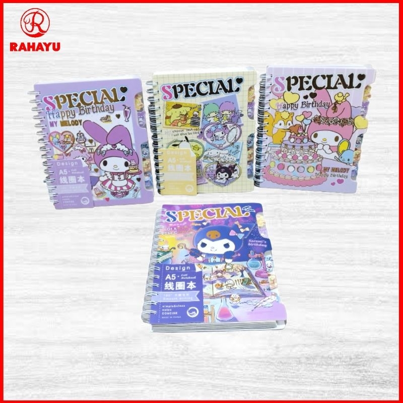 

NOTEBOOK SPIRAL MOTIF LUCU