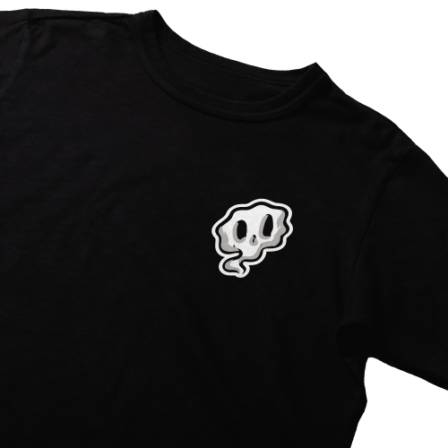 Skullife Tshirt Black Kaos Hitam Pria / wanita Tengkorak Lucu Smoking Kills Icon