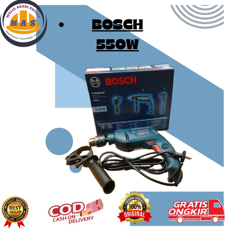 MESIN BOR MERK BOSCH 550W Professional / Mesin Bor Safety