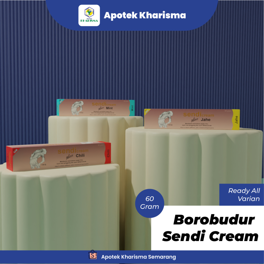 

Sendi Cream Jahe, Chili, Mint 60gr