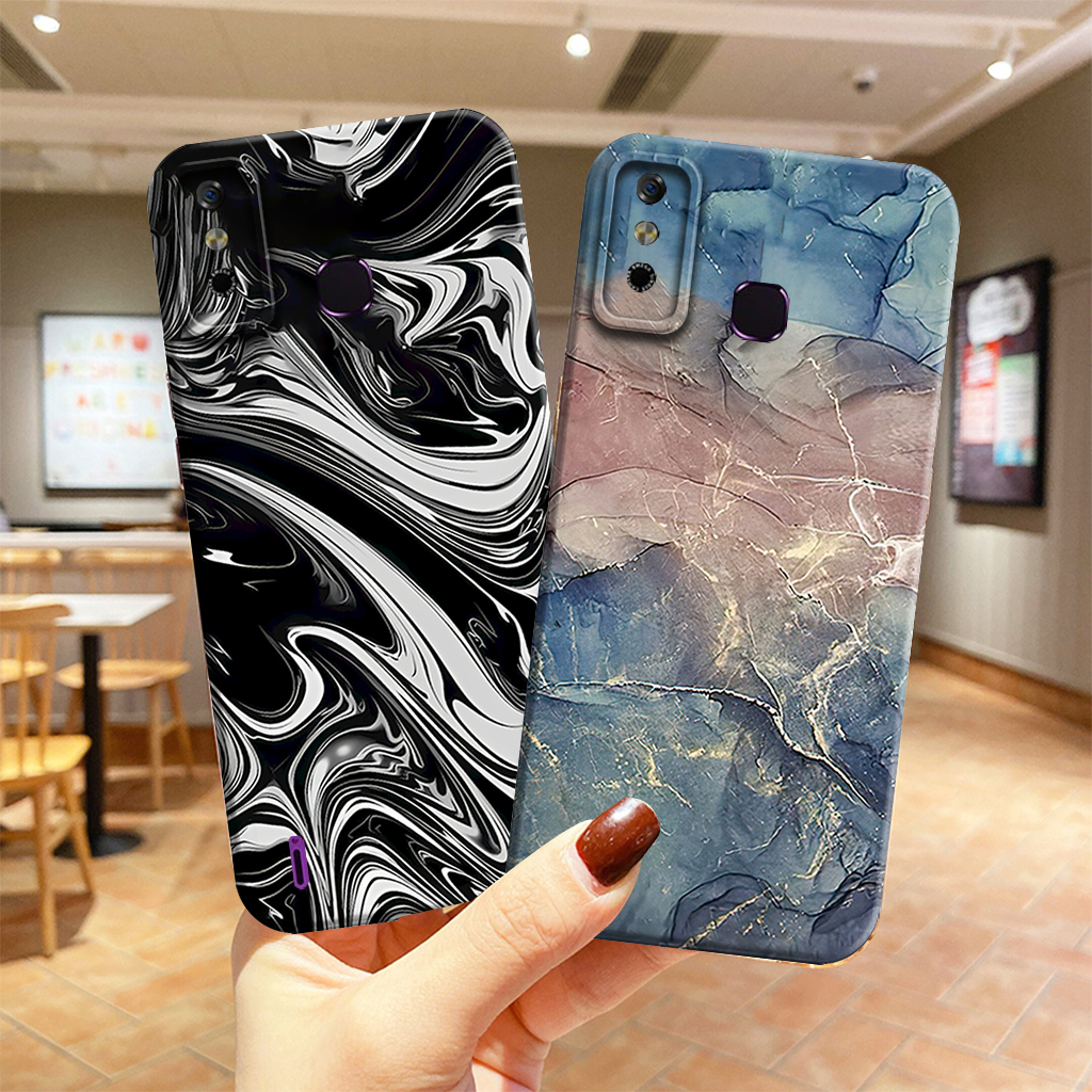 Case Hp Infinix Smart 4 / Smart 3 Plus / S4 / S5 / S5 Lite Motif Marble - Silikon TPU Anti Slip
