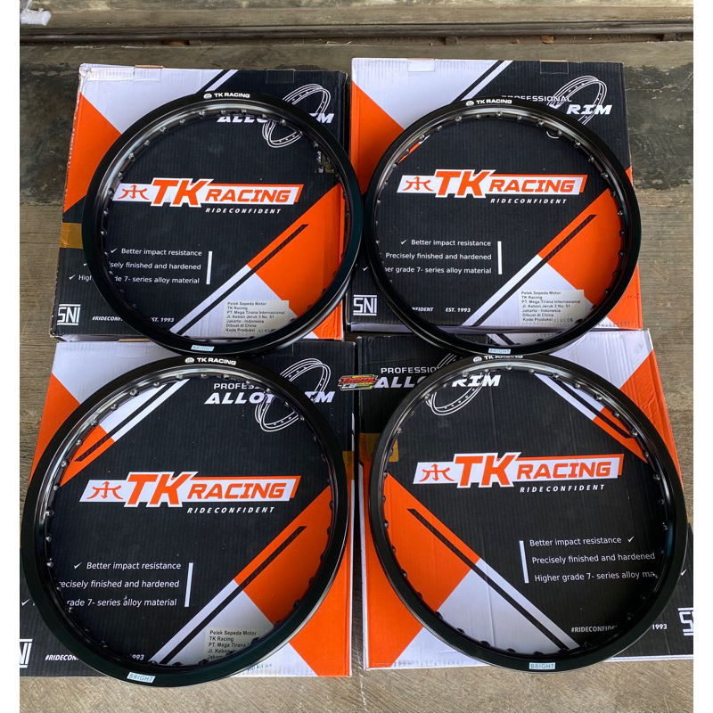 Velg TK Racing  Hitam ukuran 160 185 ring 17