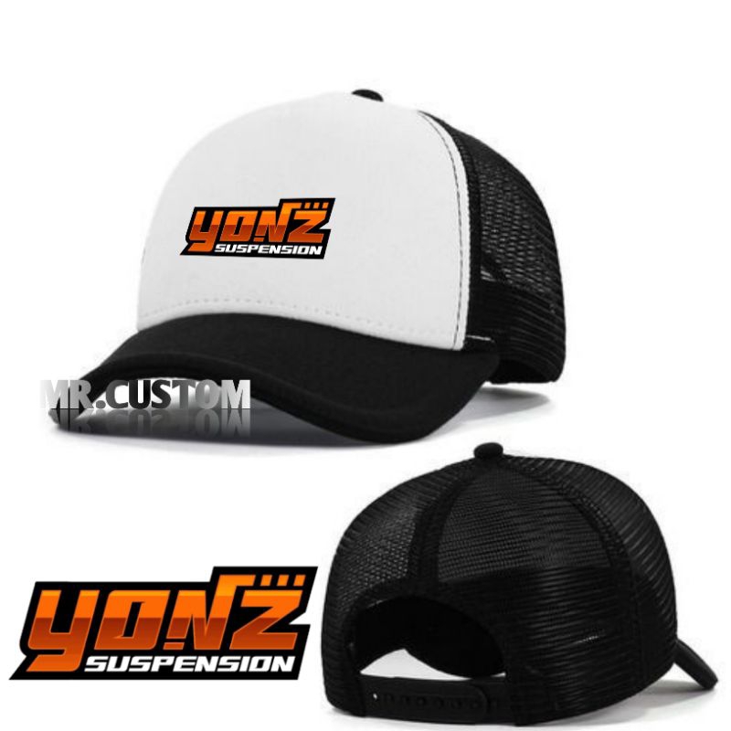 Topi Trucker Racing Outdoor - Topi Jaring Yonz Gank - Topi Casual Balap Pria Wanita