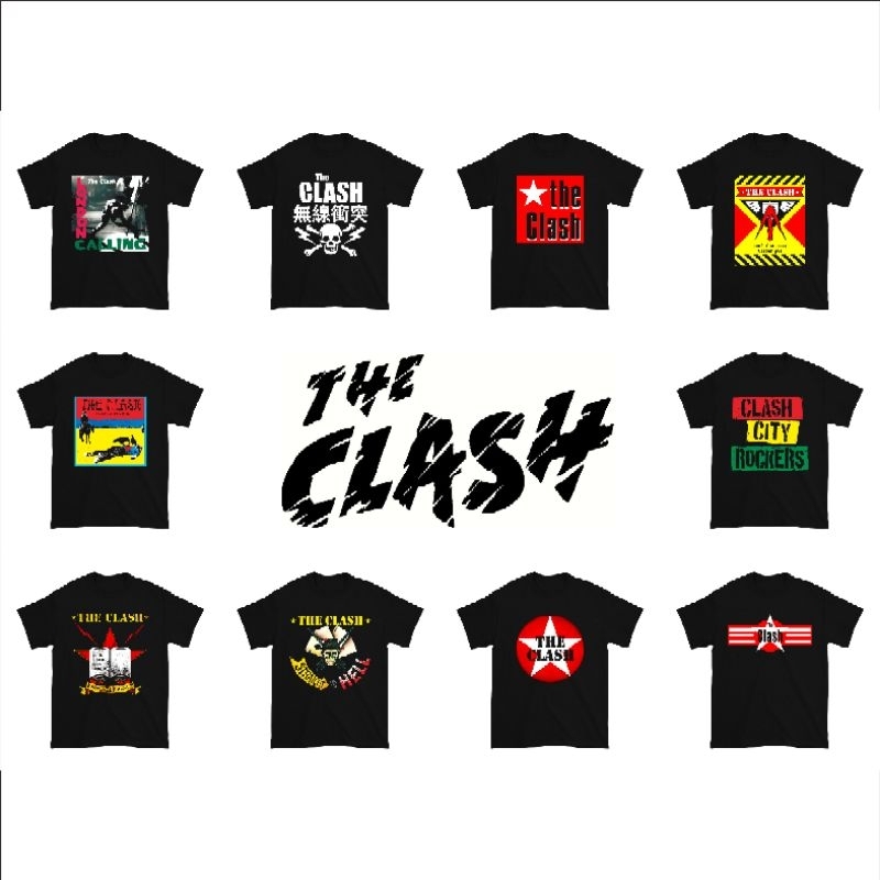 Kaos The Clash Band Music / Baju The Clash Band Musik / Kaos Band The Clash Music / Baju Band The Cl