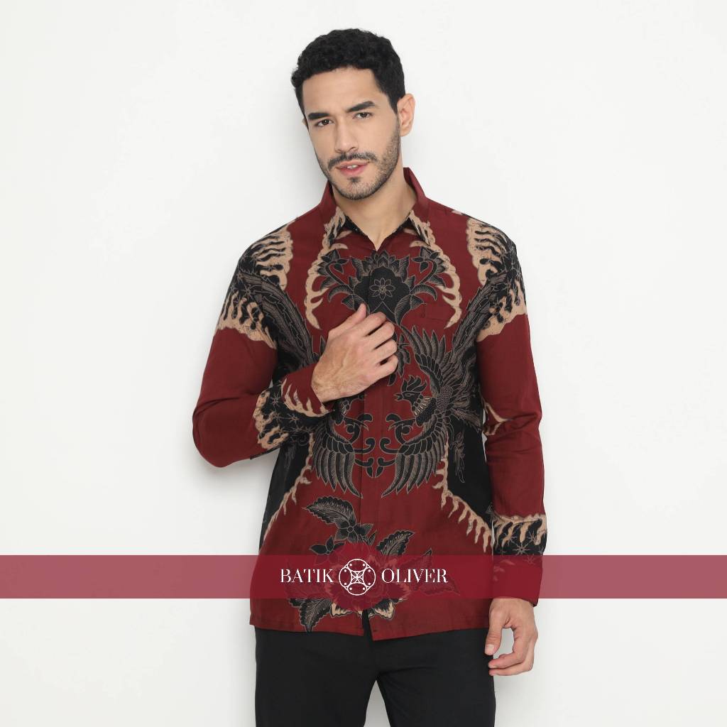 HEMAT Batik Oliver Kemeja Pria Katun SlimFit S-XXL