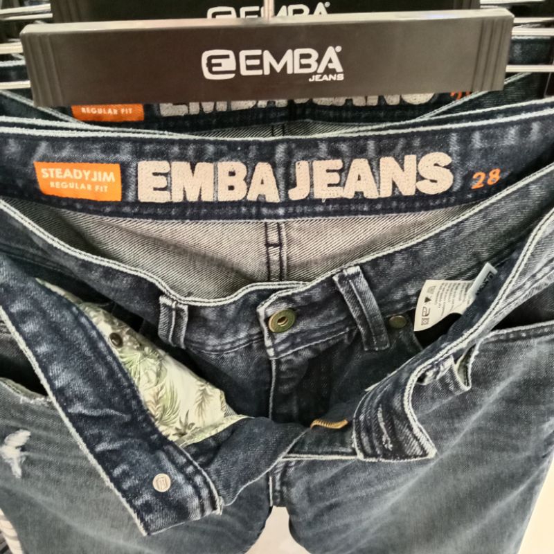 EMBA JEANS CELANA DENIM PANJANG PRIA ORIGINAL