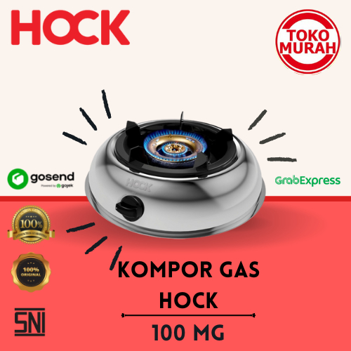 Kompor Gas Stainless 1 Tungku HOCK Mutiara Gold 100 MG
