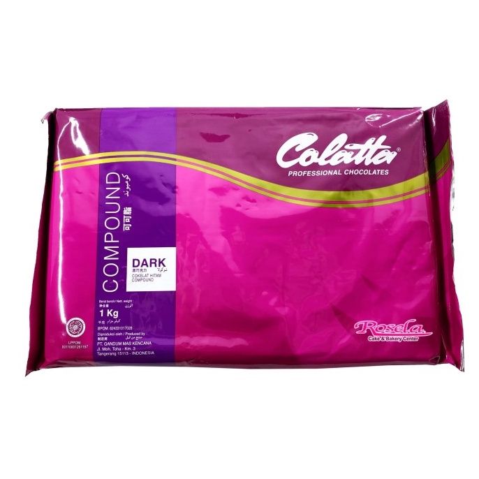 

Bayr Di Tempat Colatta Dark Compound 1kg Colatta Coklat Batang Dark 1kg 34