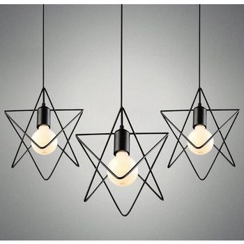 lampu gantung segitiga cafe mini bar