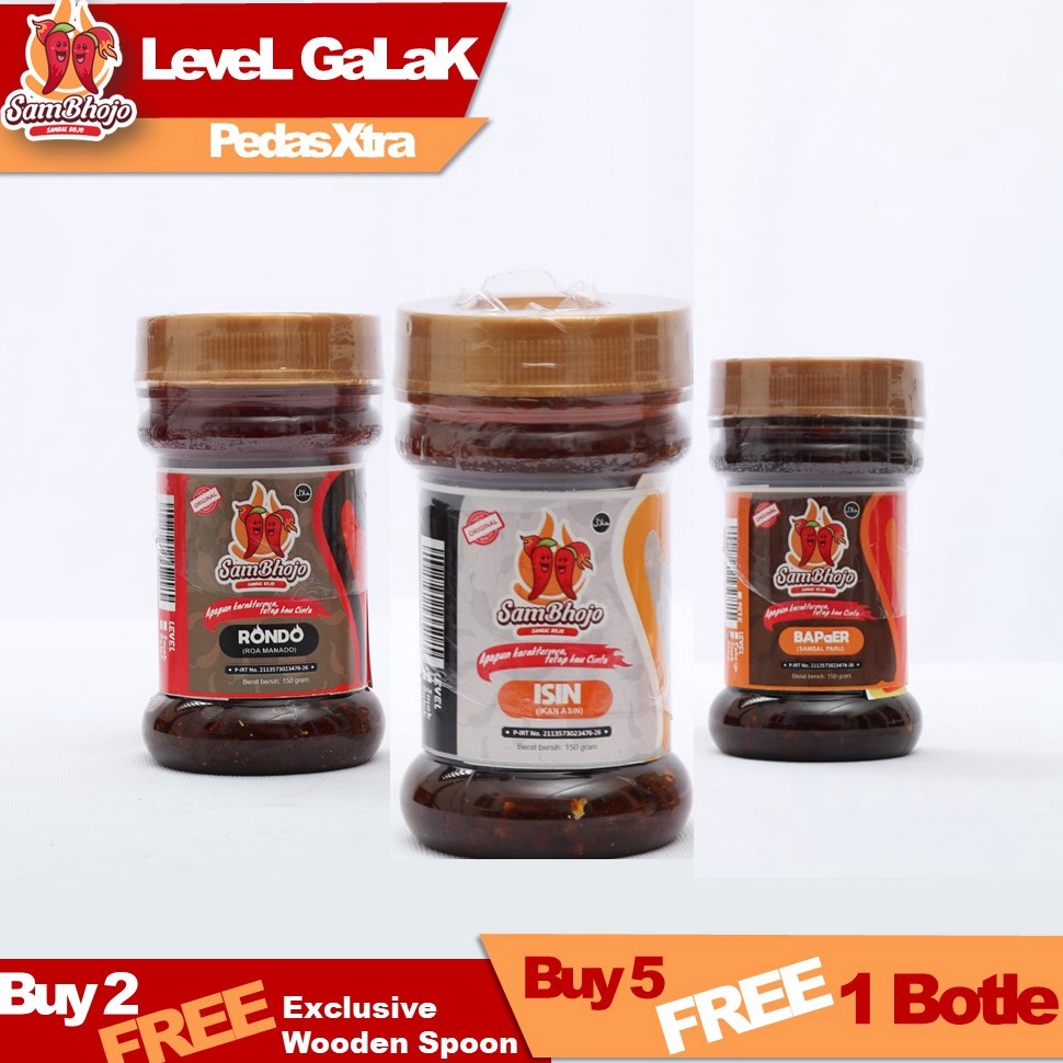 

Mur4h SamBhojo Sambal Level Galak Sambal Baby Cumi Sambal Teri Medan Sambal Paru Sambal Pete Sambal Bawang dll 12 gr Scrooling