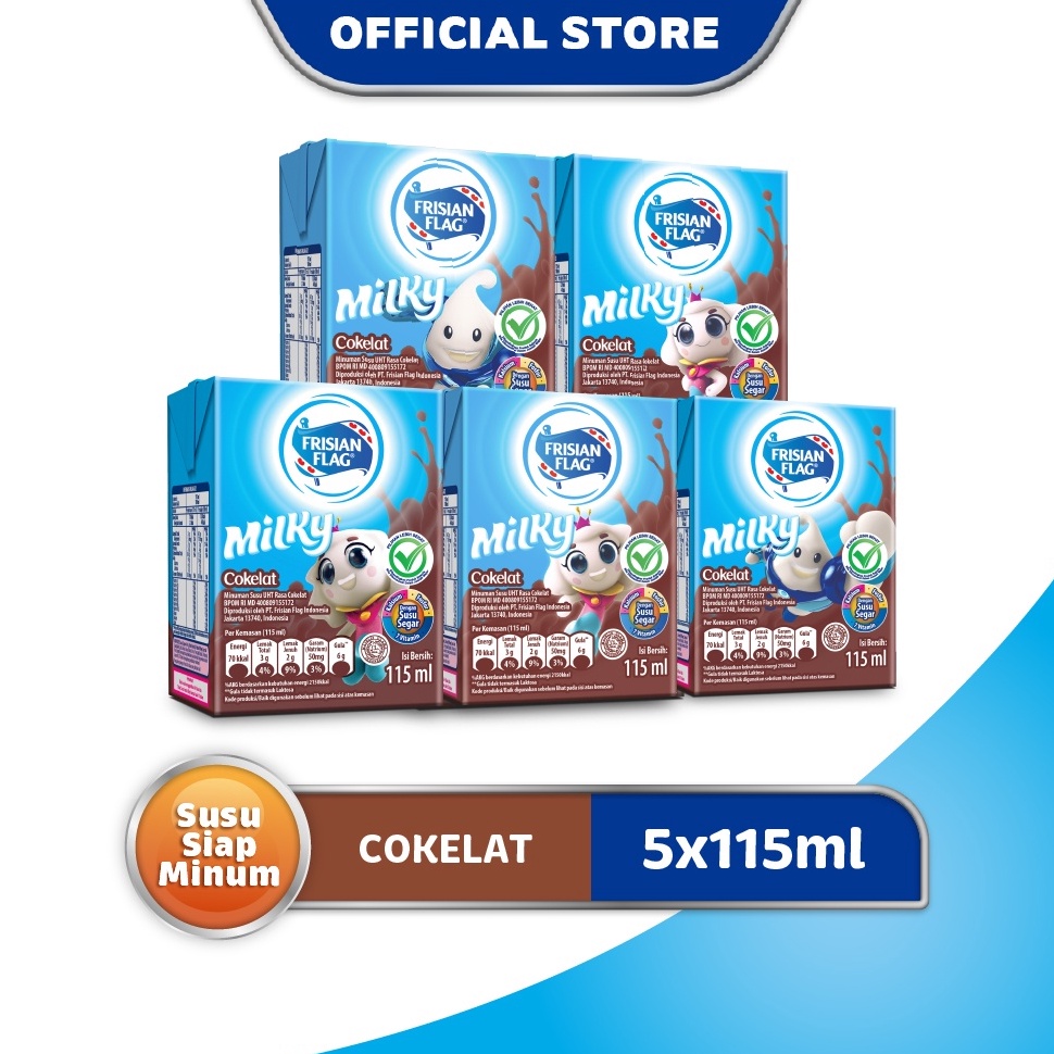 

N9 Frisian Flag Susu UHT Cokelat 115 mL x 5 Ready Gan