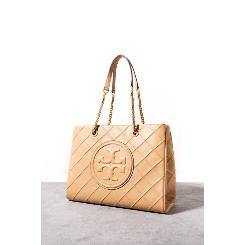 TORY BURCH Fleming soft chain tote bag leather