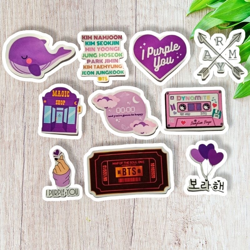 

STIKER K-POP BTS LOGO WATERPROOF