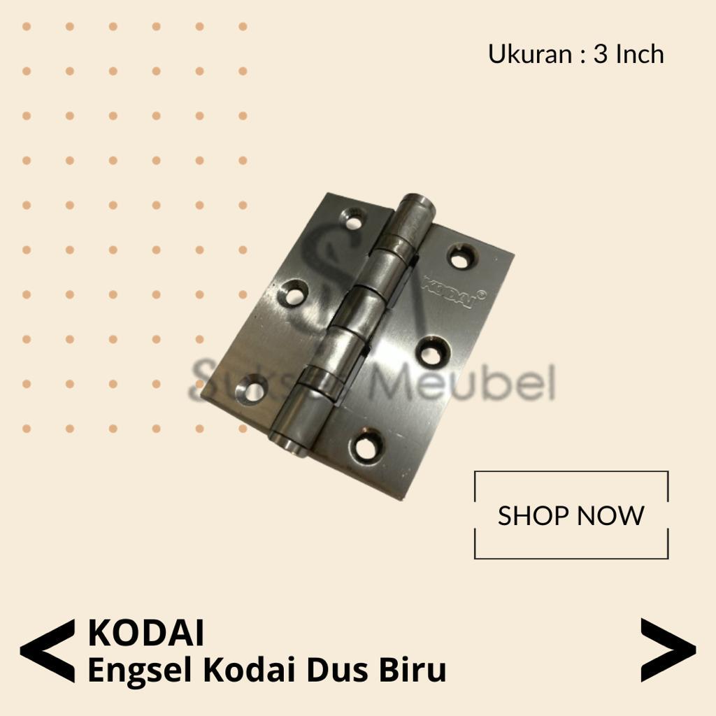 ENGSEL KODAI 3" SS / ENGSEL KODAI DUS BIRU STAINLESS STEEL 3 INCH