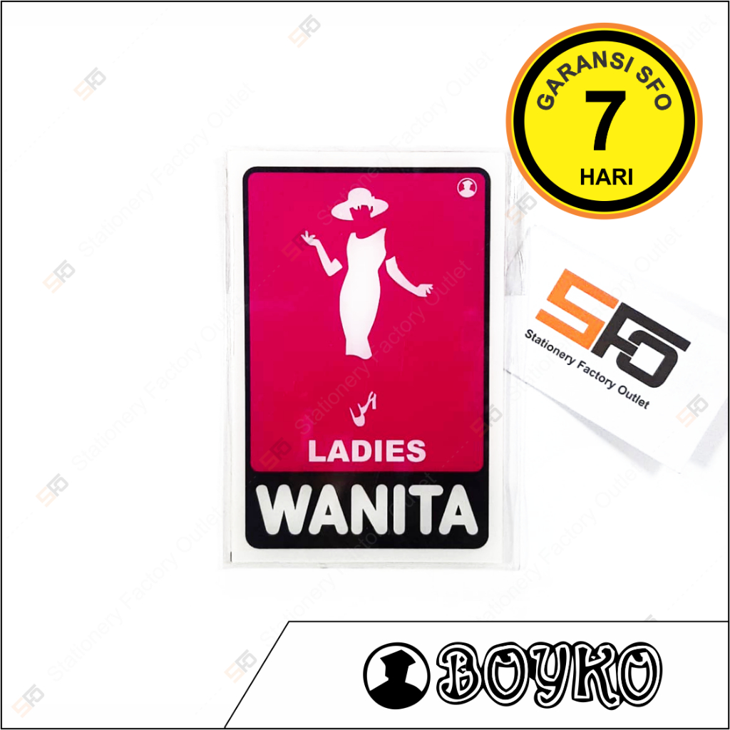

Akrilik Ladies - Acrylic Sign 15cm x 10cm - SFO Semarang Official