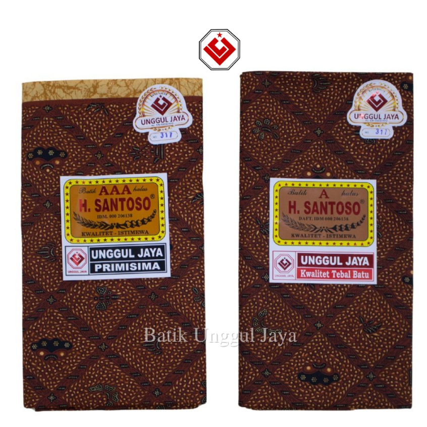 UNGGUL JAYA Kain Jarik Batik H. Santoso A (A1) / AAA (A3) Cap Cent SidoMukti